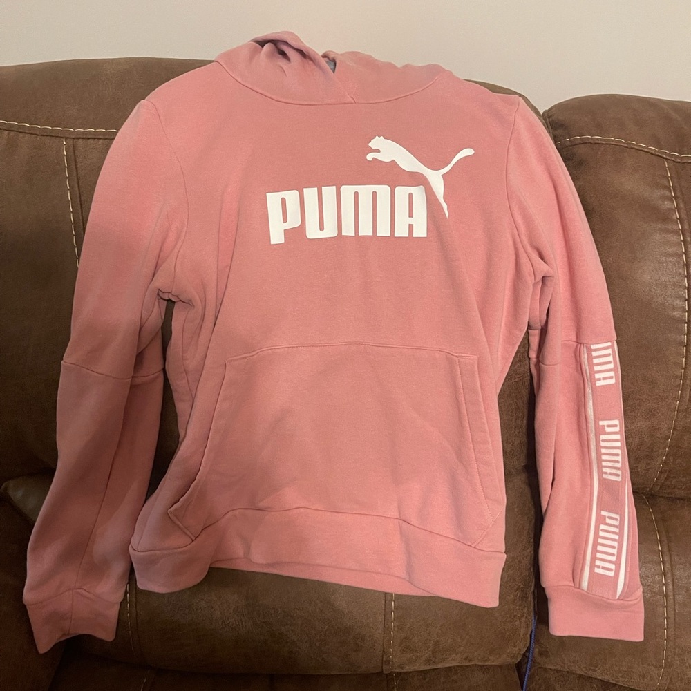 Pink Puma Hoodie size small